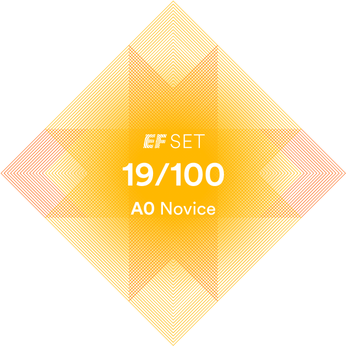 Official ef set certificate evandro borba